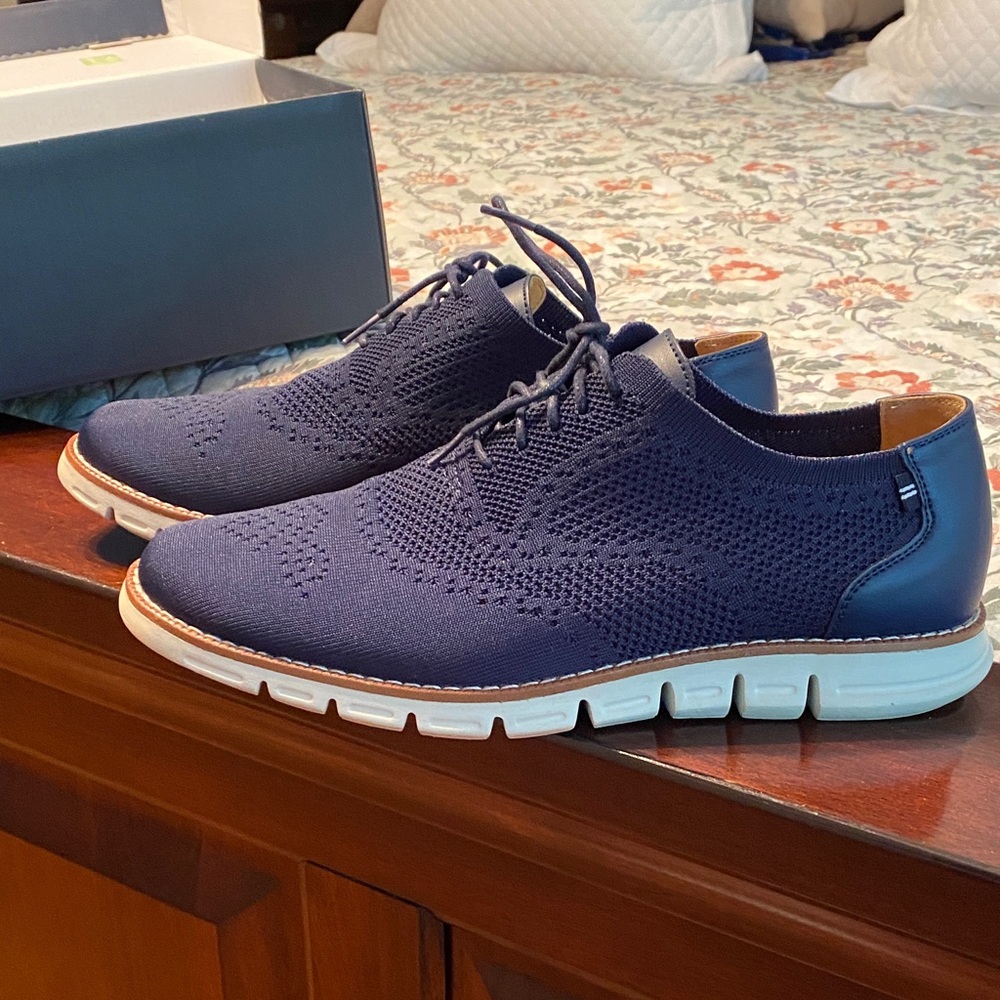 Nautica Navy Knit Oxfords
